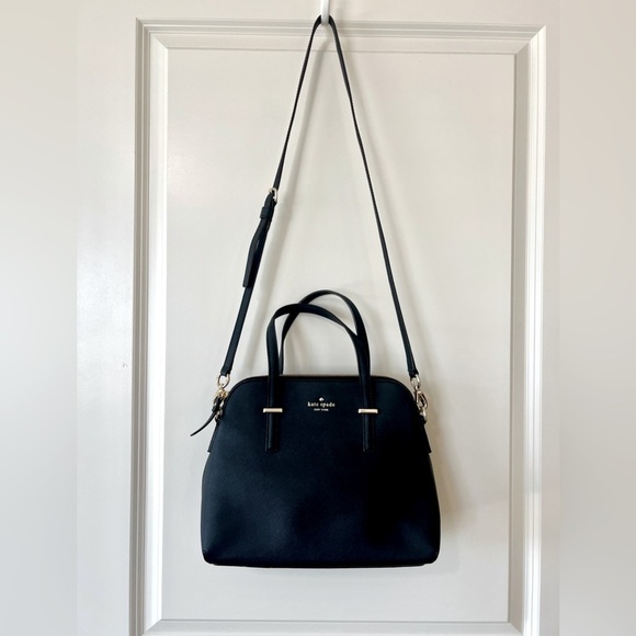 Kate Spade Black Satchel with Structured Design - Picture 2 of 15